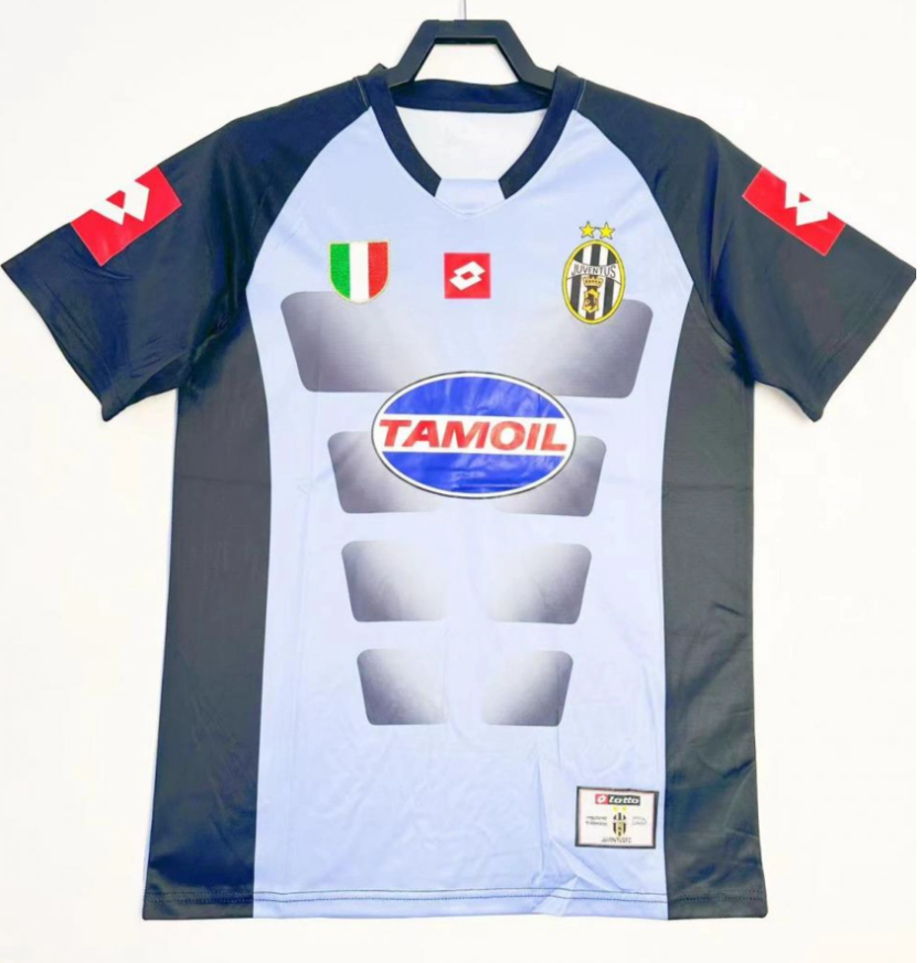 2002-03 Juventus Retro Jersey Goalkeeper Grey