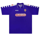 98-99 Fiorentina RUI COSTA #10 BATISTUTA #9 Retro Jersey Home