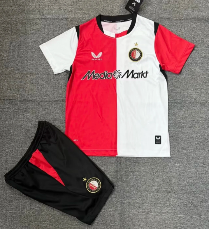 Kids Feyenoord Home Jersey Suit 26/27