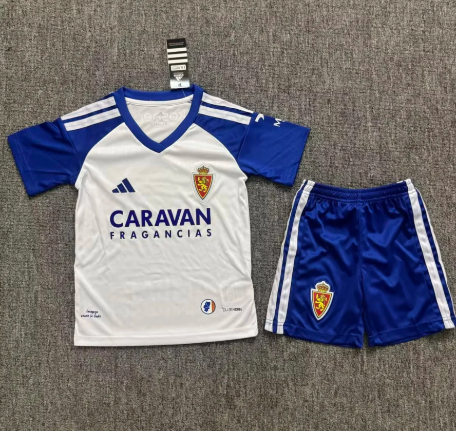 Kids Zaragoza Home Jersey Suit 26/27