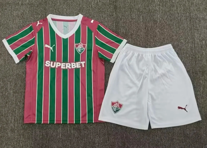 Kids Fluminense Home Jersey Suit 26/27
