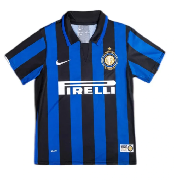 07-08 Inter Milan Retro 100th Anniversary Home Jersey