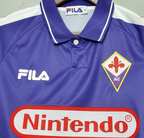 98-99 Fiorentina RUI COSTA #10 BATISTUTA #9 Retro Jersey Home