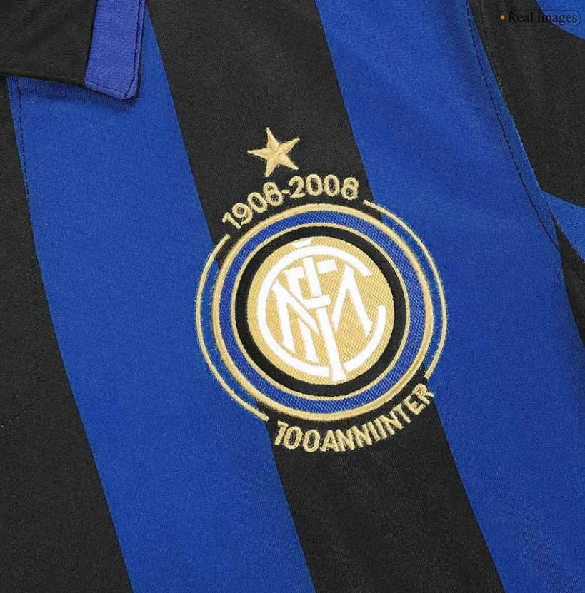 07-08 Inter Milan Retro 100th Anniversary Home Jersey
